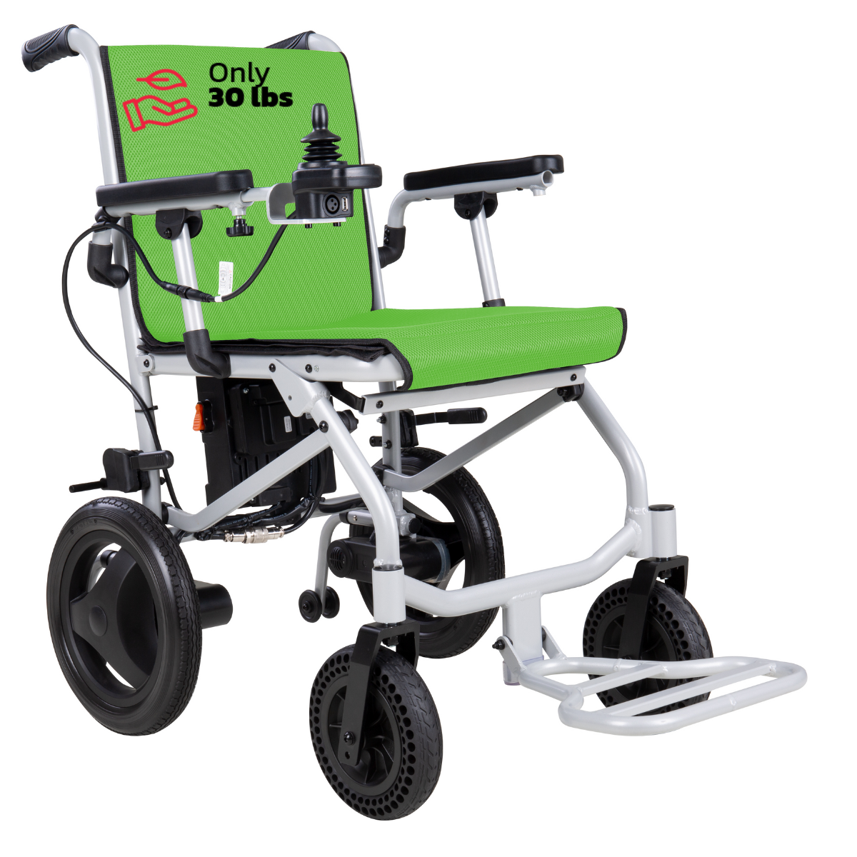 Rubicon DX04 - World's Lightest Electric Wheelchair: Ultra Lightweight, Foldable & Portable for Travel | Only 30 lbs & Airline Approved