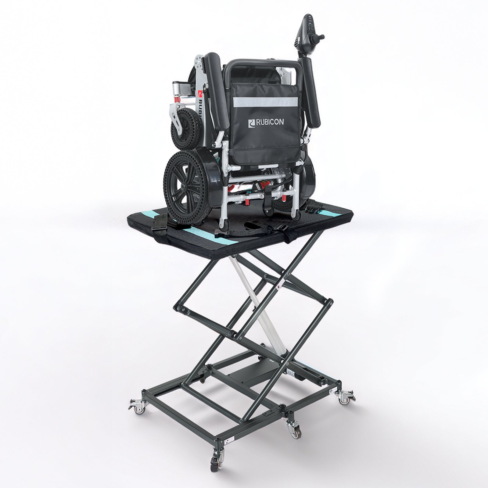 Rubicon DL01 Portable Electric Lift for Wheelchairs & Scooters: Lightweight, Foldable, 110 Lbs Capacity, 35" Lift Height, Car & SUV Compatible